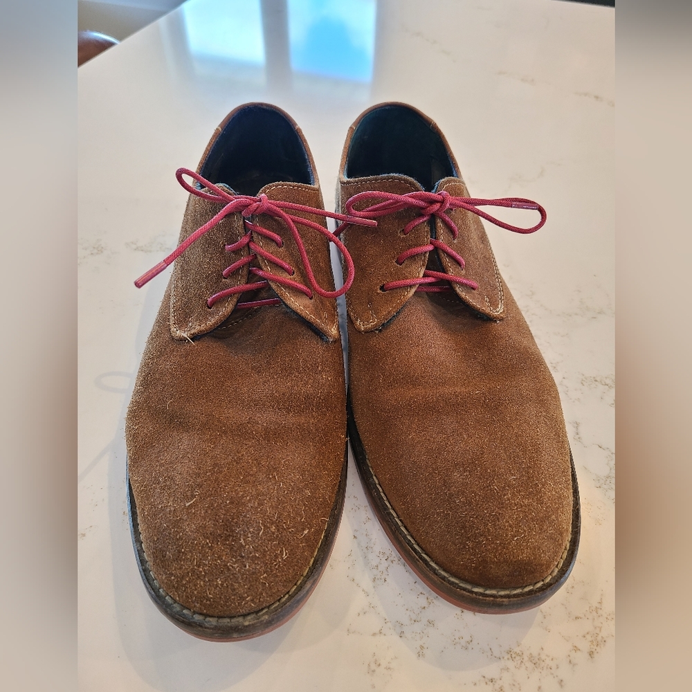 Brown suede oxford style shoes from Call It Spring. Size 10